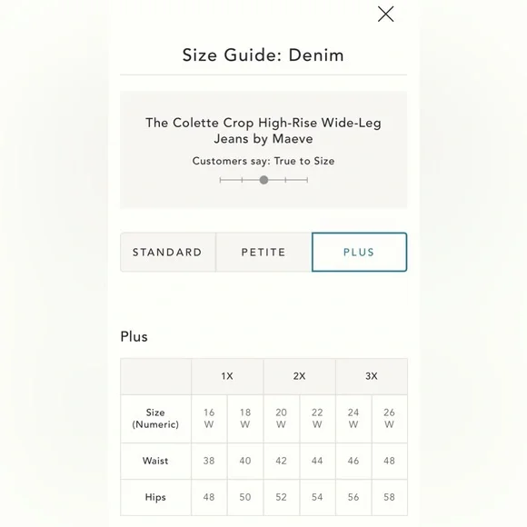 NWT Anthropologie 20W The Colette Crop High-Rise Wide-Leg Jeans by Maeve - Picture 16 of 16